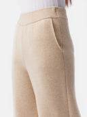 close up of a beige high waist pants #color_beige