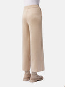 back view of wide leg pants #color_beige