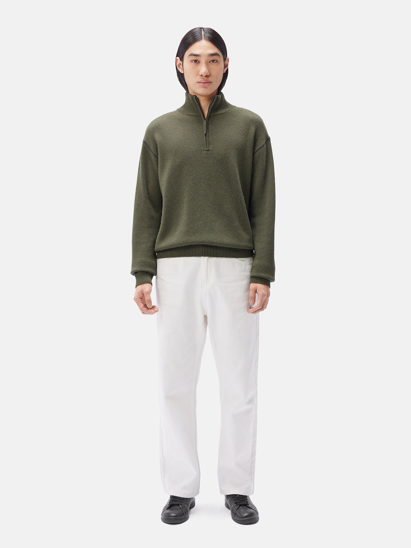 Men's Cashmere Quarter-Zip Sweater