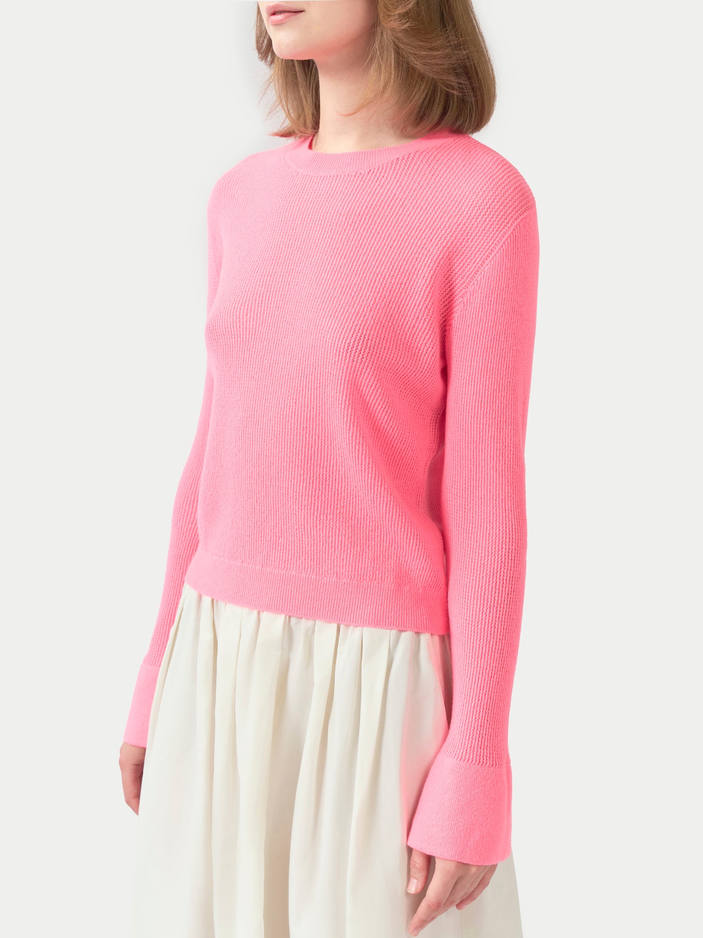 Cashmere Bell-Sleeve Sweater