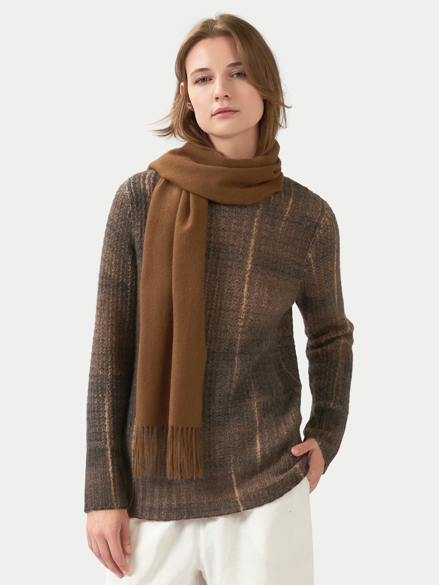 Cashmere Fringed Scarf