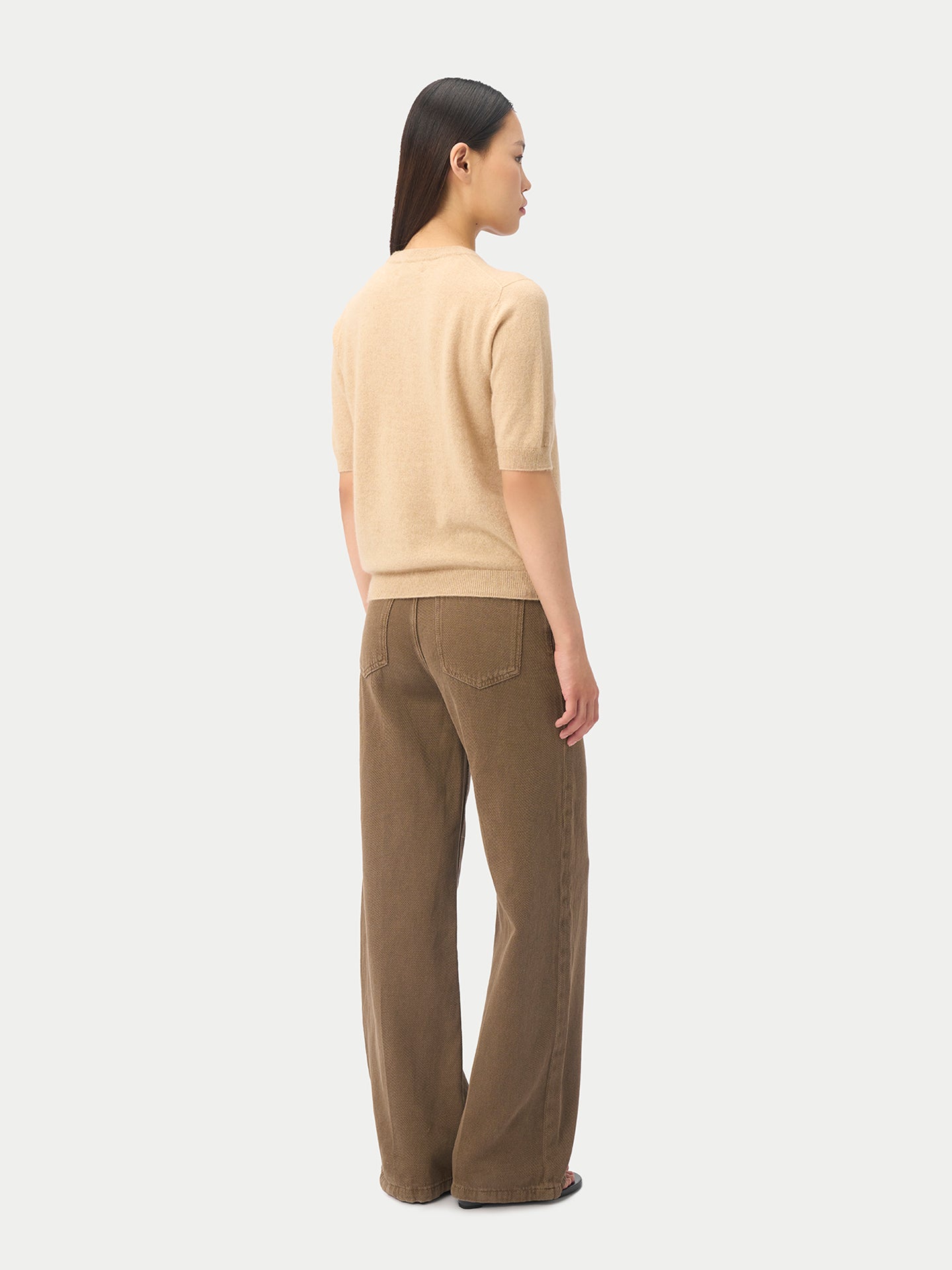 Elbow-Length Sleeve Cashmere Sweater