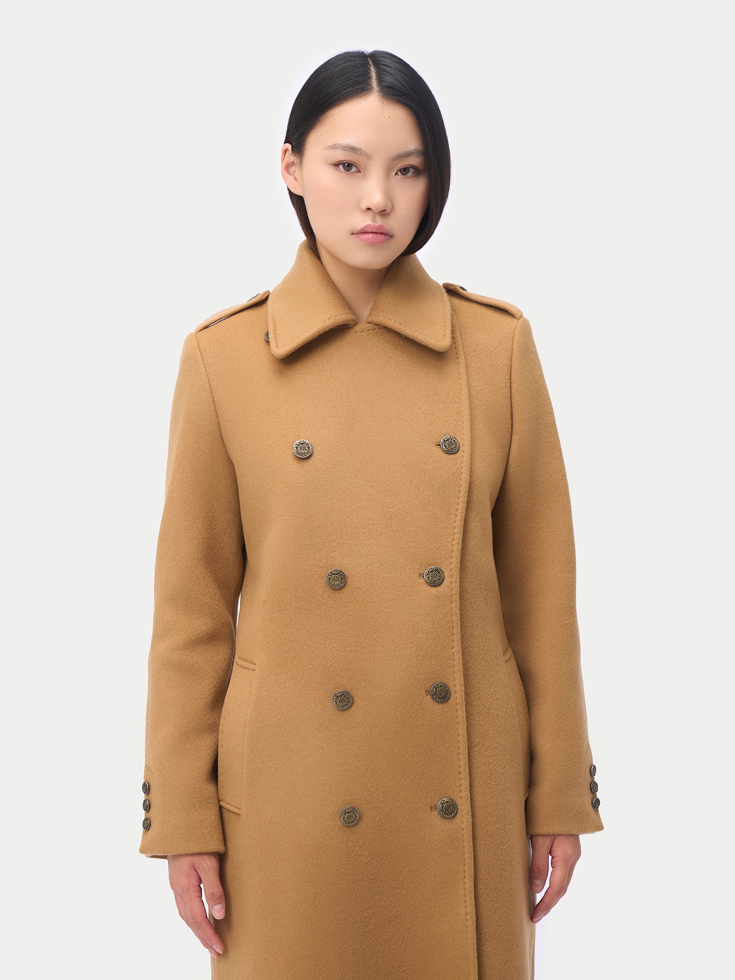 Double-Breasted Cashmere Coat