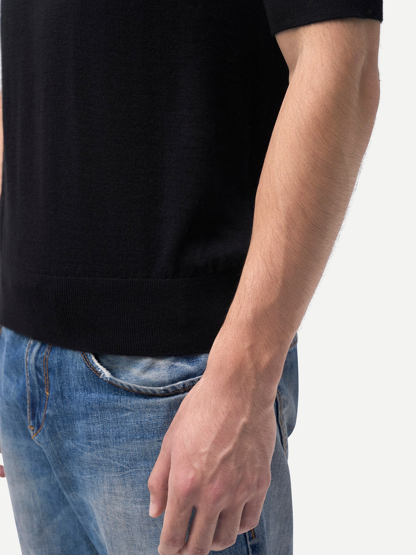 Silk Cashmere Crew Neck T-Shirt