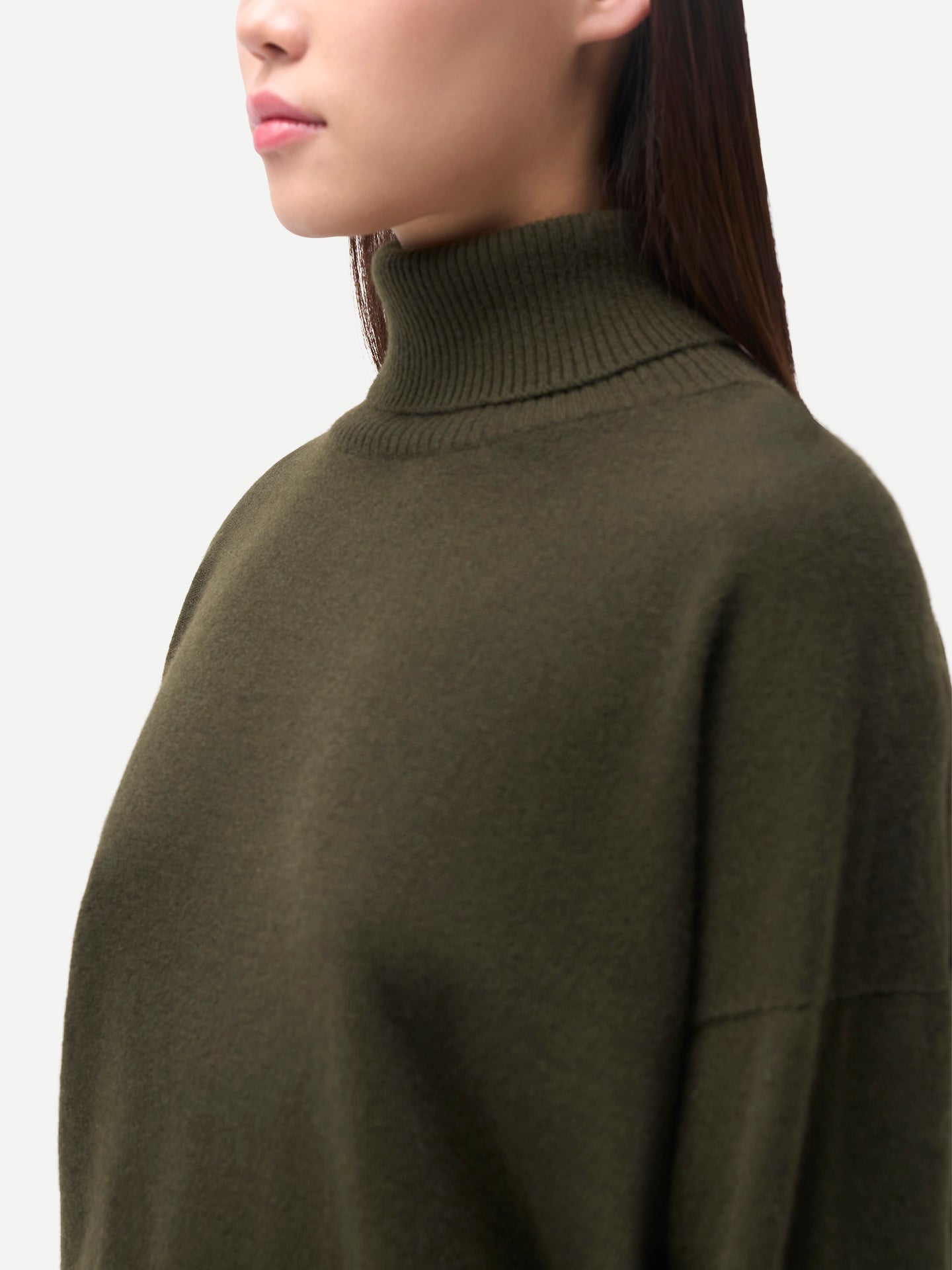 Women T-Neck Cashmere Sweater