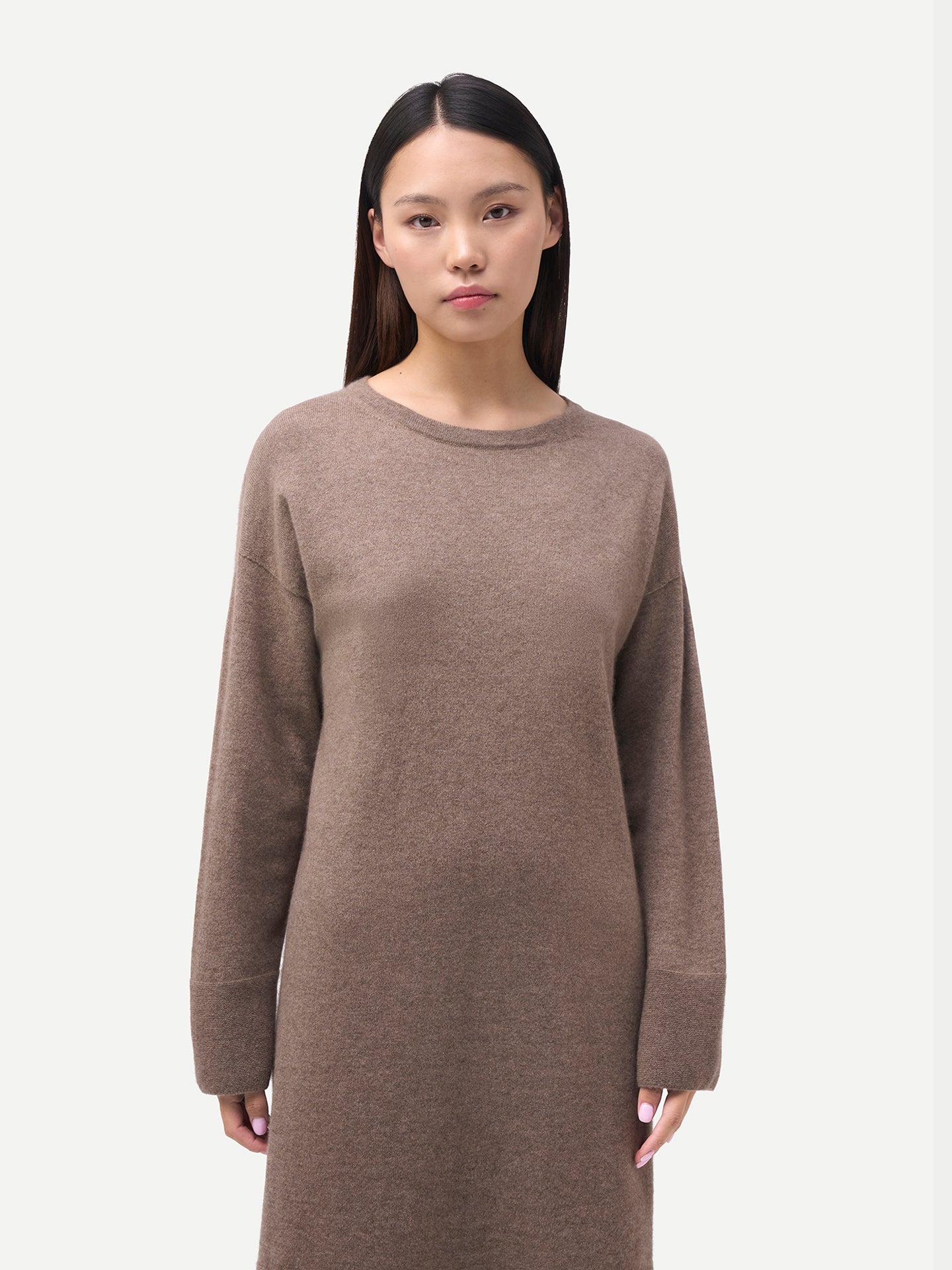 C-Neck Knit Dress