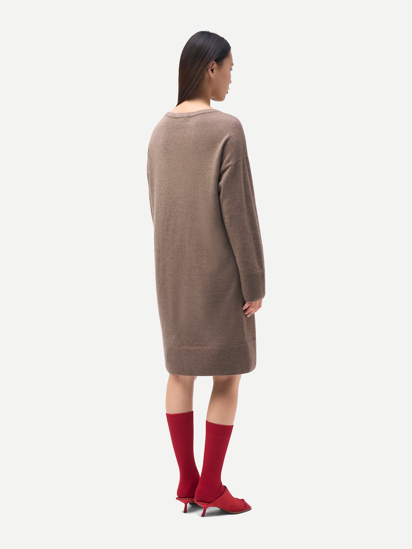 C-Neck Knit Dress