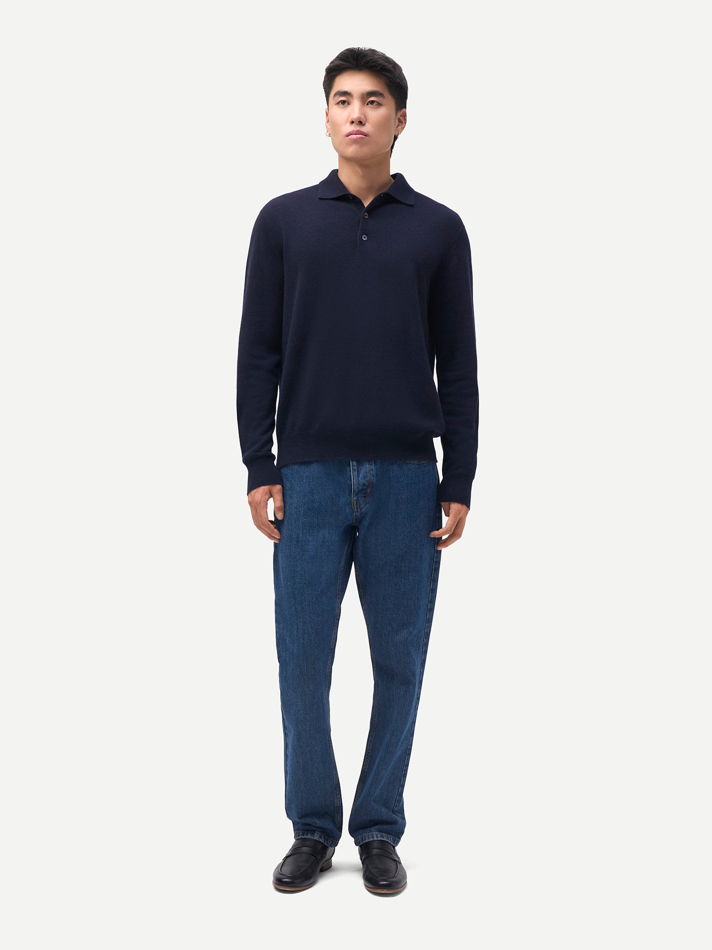 Timeless Cashmere Polo Sweater
