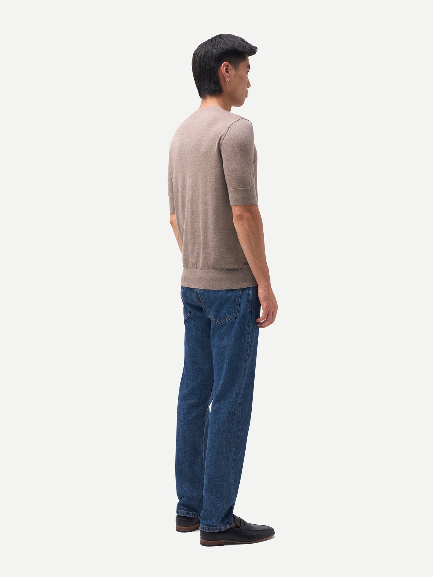 Silk Cashmere Crew Neck T-Shirt