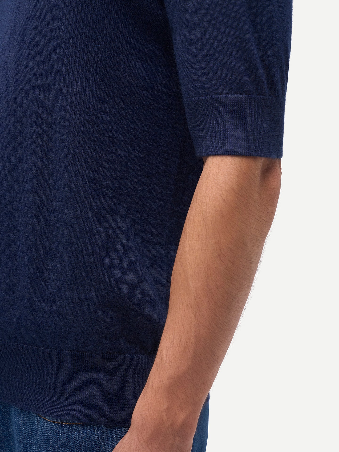 Silk Cashmere Crew Neck T-Shirt