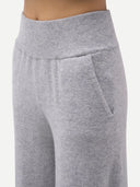 Gray sweatpants with a pocket on a white background  #color_high-rise