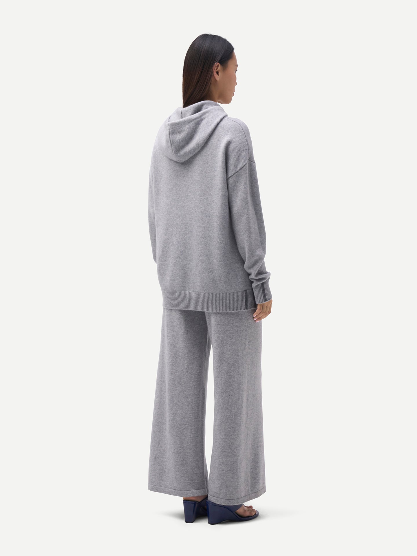 Wide-Leg Cashmere Pants