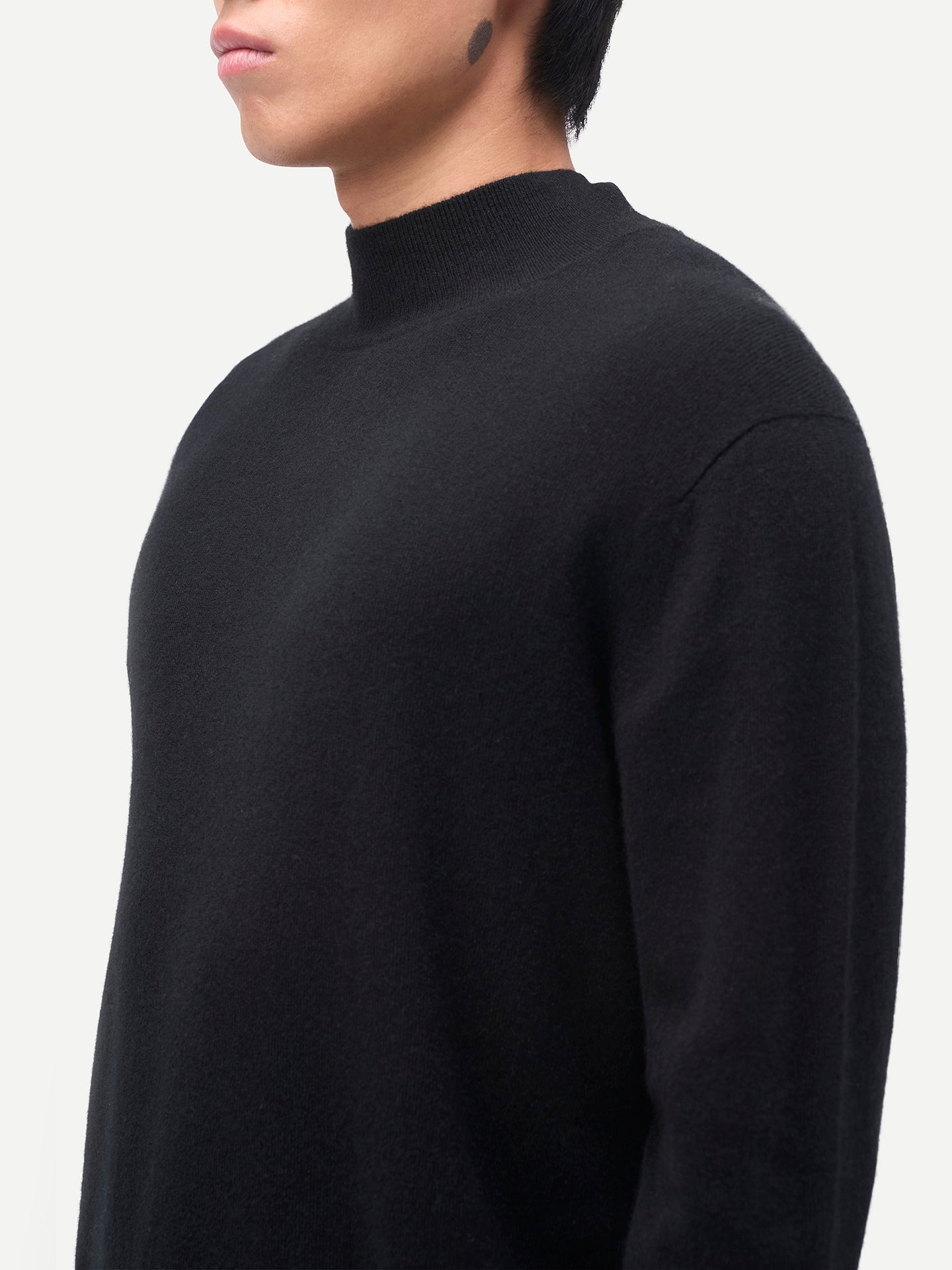 Timeless Mock Neck Cashmere Sweater