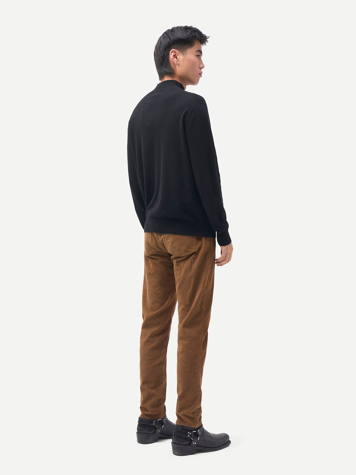 Timeless Mock Neck Cashmere Sweater