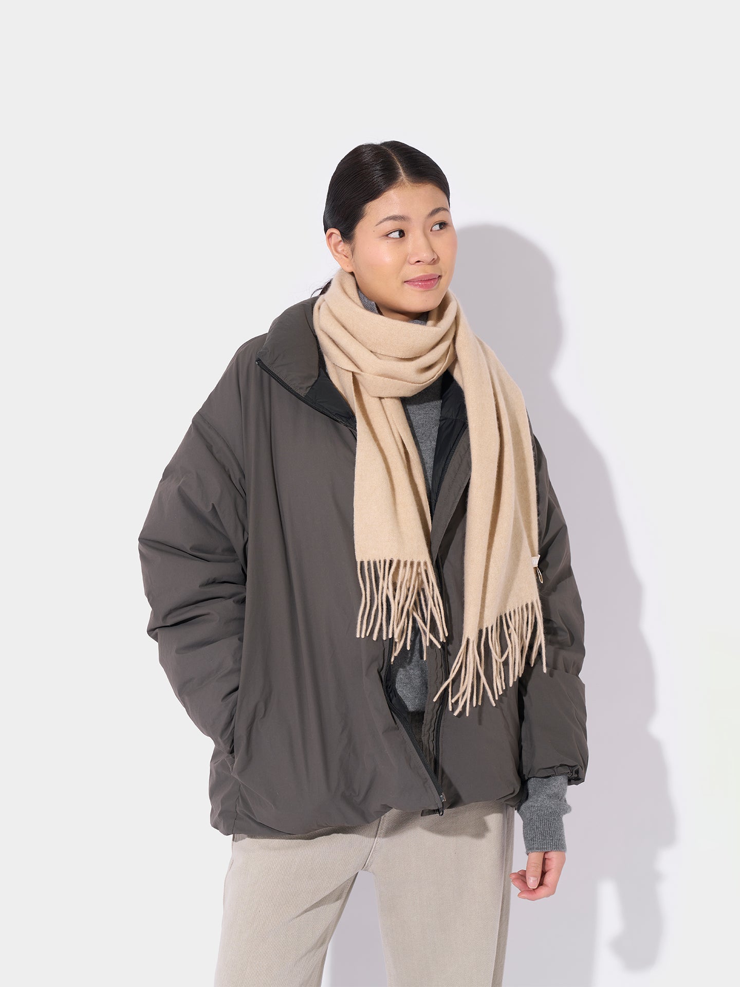 Organic Color Fringe Scarf