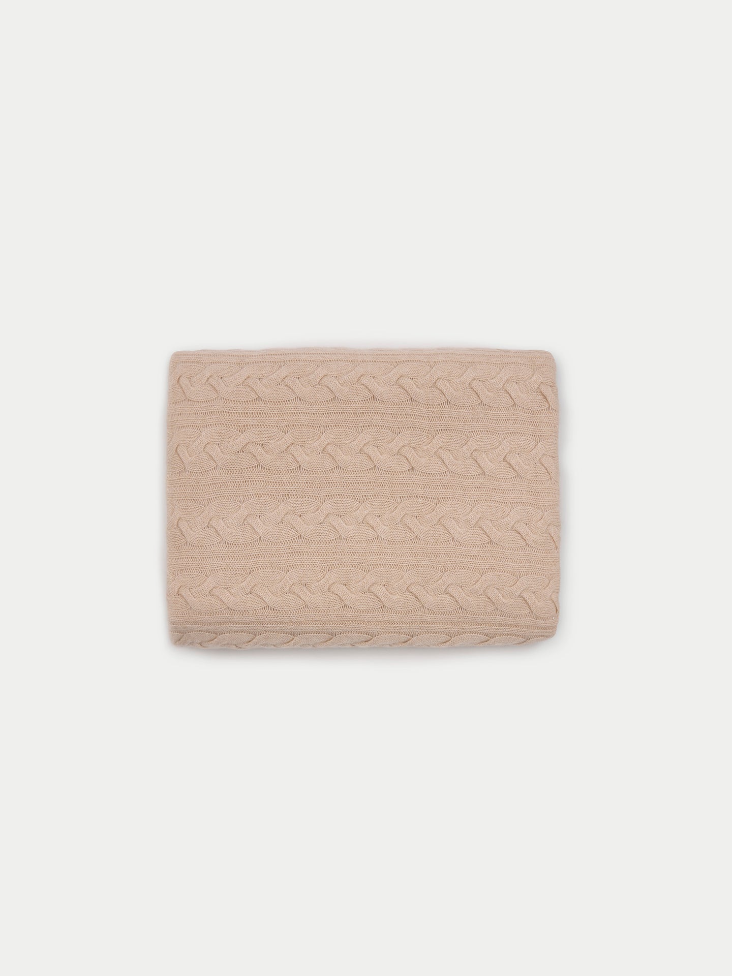 Organic Color Cable Knit Blanket