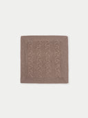 Taupe Color Knitted Pillow Cover  #color_taupe