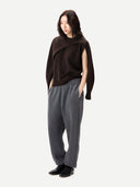 Women's Cashmere Crewneck Twin Set Mole | GOBI Cashmere #color_mole