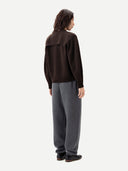 Women's Cashmere Crewneck Twin Set Mole | GOBI Cashmere #color_mole