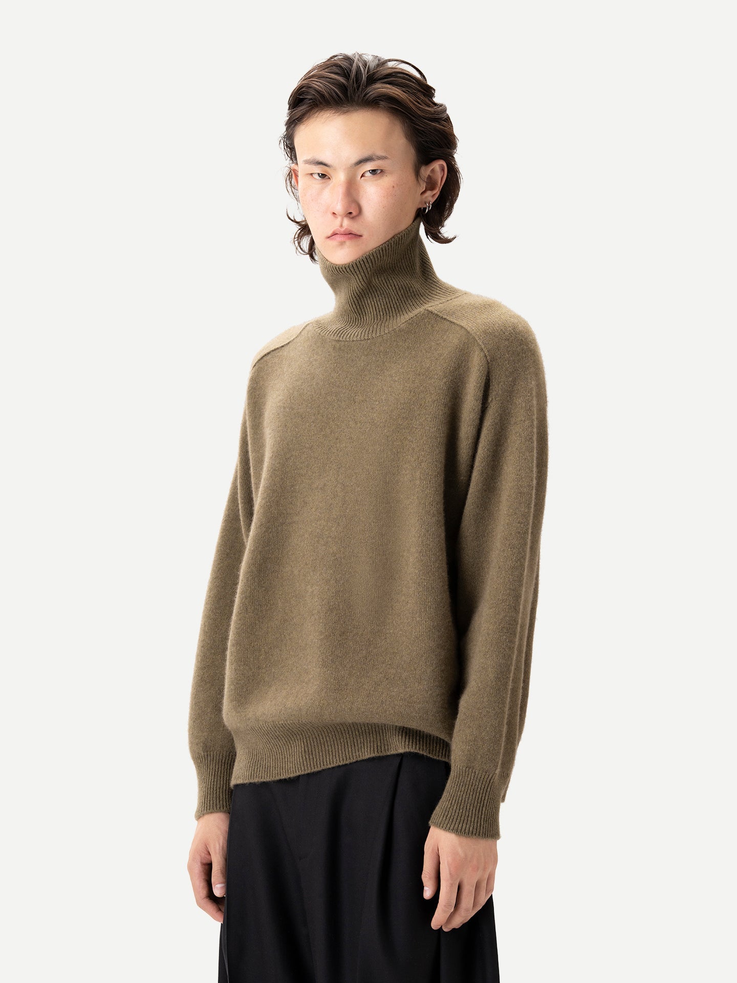 Unisex High-Neck Cashmere Sweater