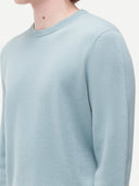 Men's Essential Crewneck Cashmere Sweater - Classic Fit Cloud Blue - Gobi Cashmere #color_cloud-blue