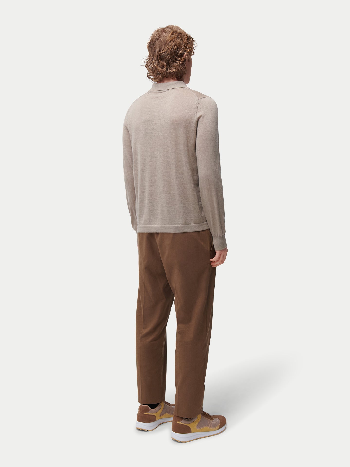 Cashmere Silk Polo-Neck Cardigan