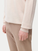 Essential Crewneck Cashmere Sweater Ivory White - Gobi Cashmere #color_ivory-white