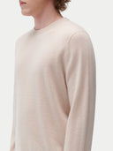 Essential Crewneck Cashmere Sweater Ivory White - Gobi Cashmere #color_ivory-white