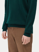 Essential Crewneck Cashmere Sweater Dark Green - Gobi Cashmere #color_dark-green