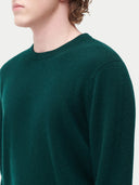 Essential Crewneck Cashmere Sweater Dark Green - Gobi Cashmere #color_dark-green