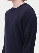 Essential Crewneck Cashmere Sweater India Ink - Gobi Cashmere #color_india-ink