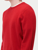 Essential Crewneck Cashmere Sweater Haute Red - Gobi Cashmere #color_haute-red