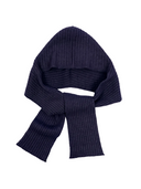 Cashmere Rib-Knit Hood