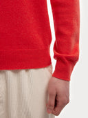 Men's Essential Crewneck Cashmere Sweater - Pure Mongolian Cashmere Fiesta - Gobi Cashmere #color_fiesta