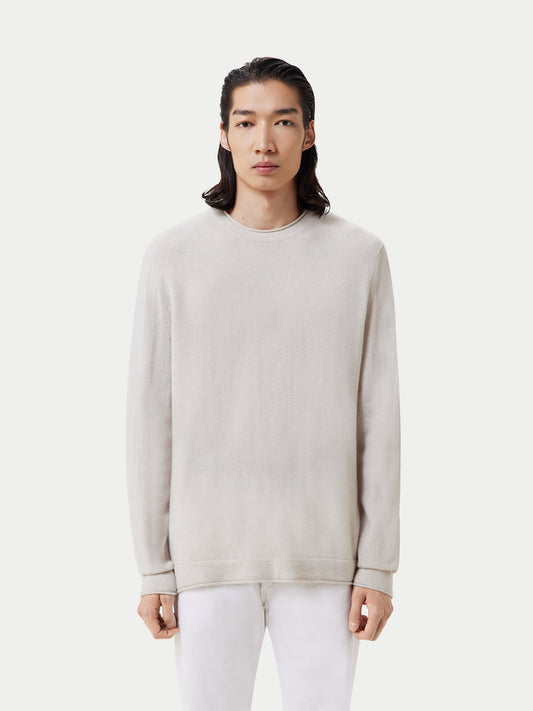 Men's Lightweight Cashmere Sweater Gray - Gobi Cashmere