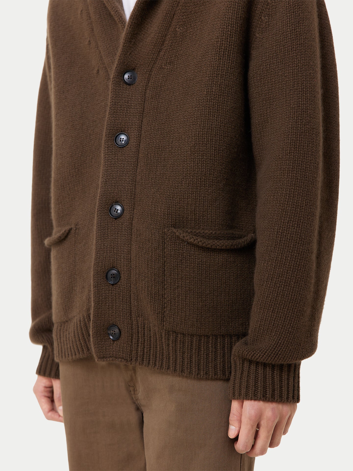 Shawl Collar Cashmere Cardigan