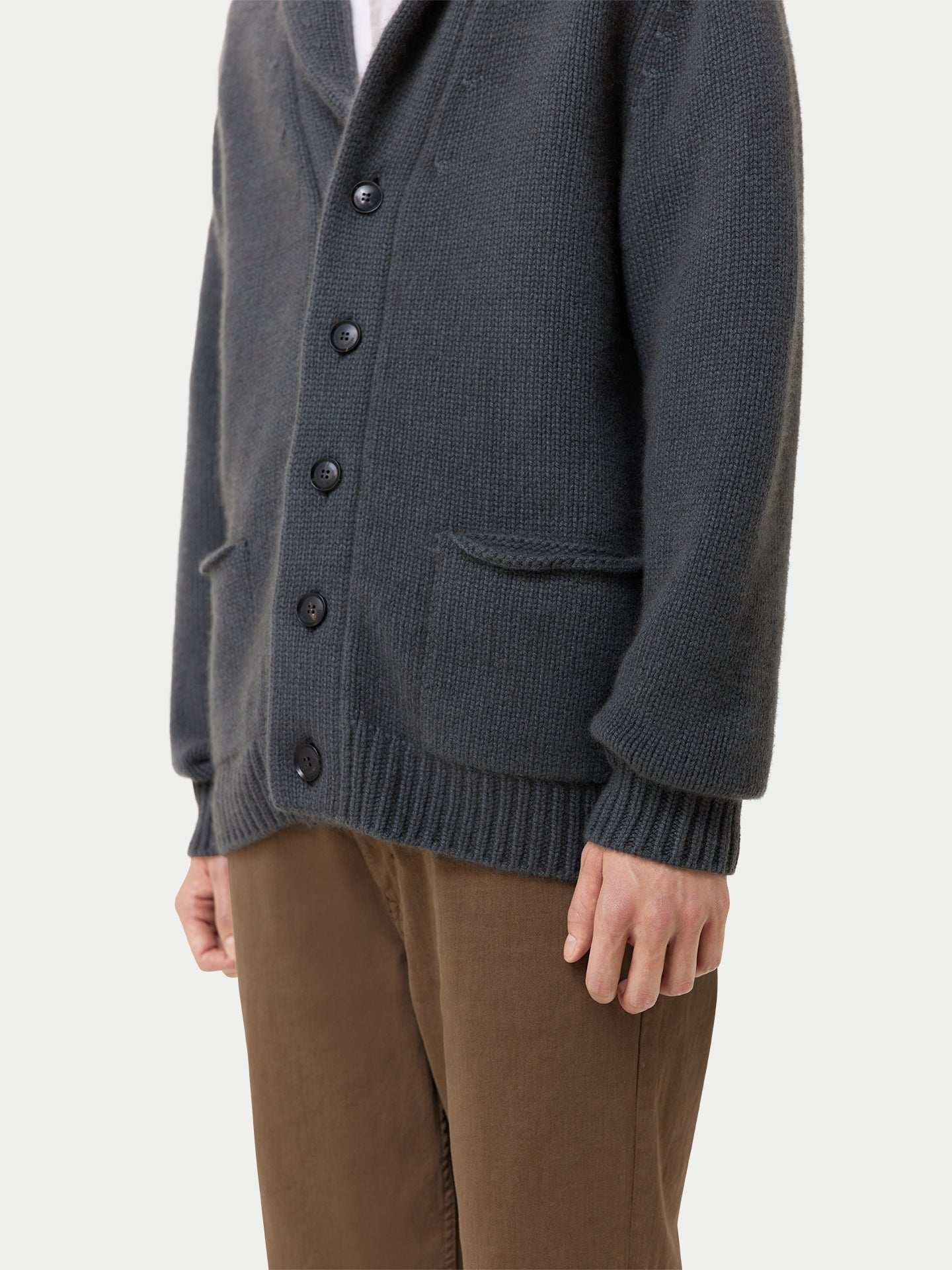 Shawl Collar Cashmere Cardigan