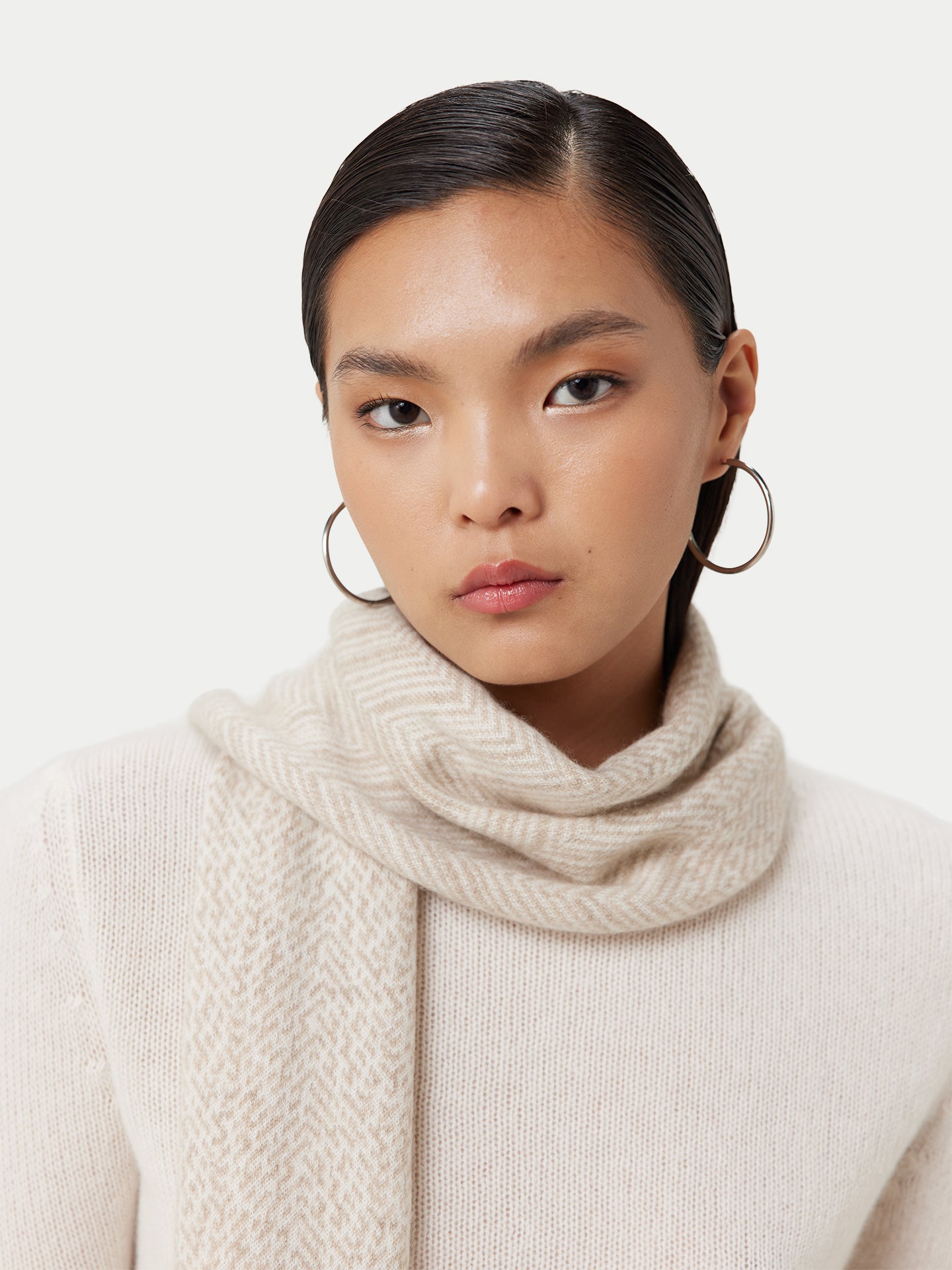 Jacquard Knitted Scarf