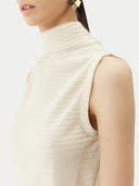 white high neck sleeveless top #color_marshmallow