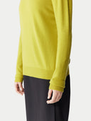 Essential Cashmere Crewneck Sweater Celery - Gobi Cashmere #color_celery