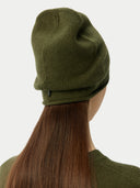 back view of a dark green hat with sweater #color_capulet-olive 