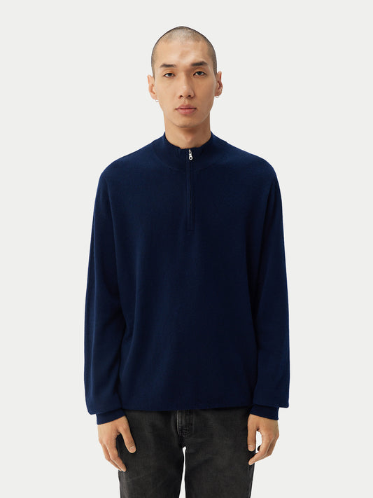 Half-Zip Cashmere Sweater