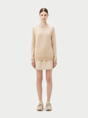 Organic Color Essential Cashmere Crewneck Sweater Beige - Gobi Cashmere #color_beige