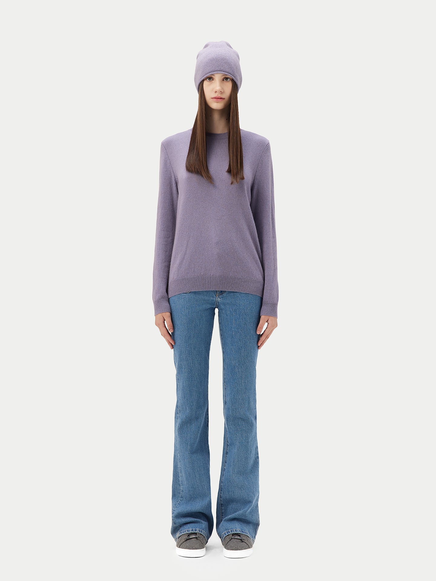 $99 Cashmere Hat & Sweater Purple Ash - Gobi Cashmere