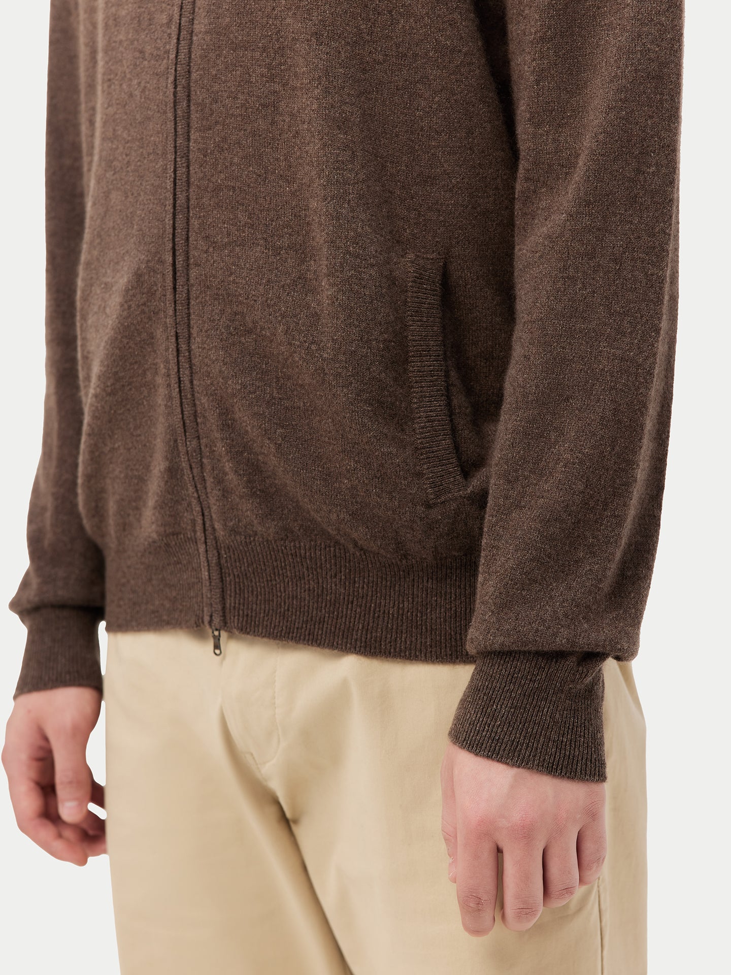 Full-Zip Cashmere Cardigan