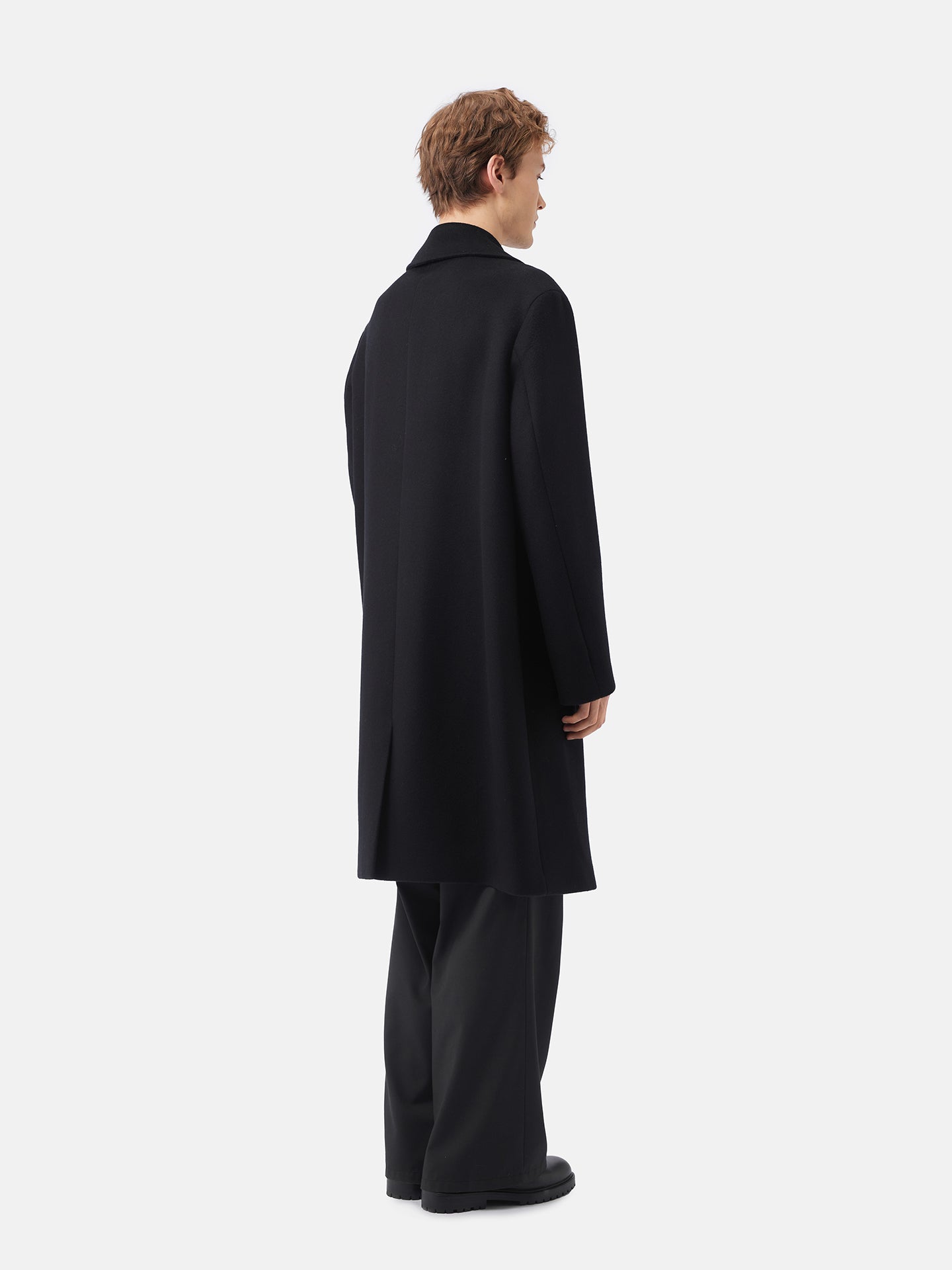 Double-Breasted Cashmere Coat for Men