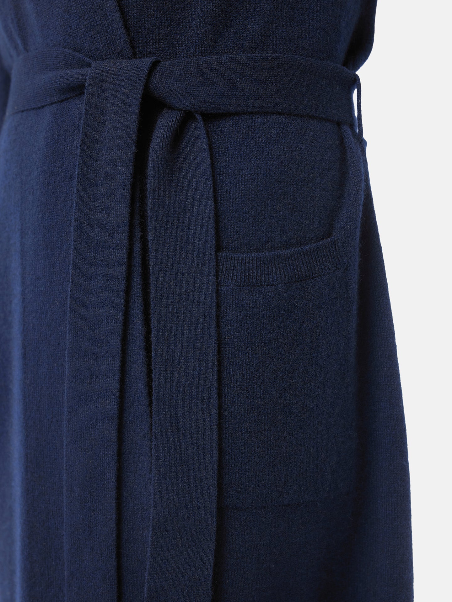 Women's Cashmere Long Robe Navy - Gobi Cashmere