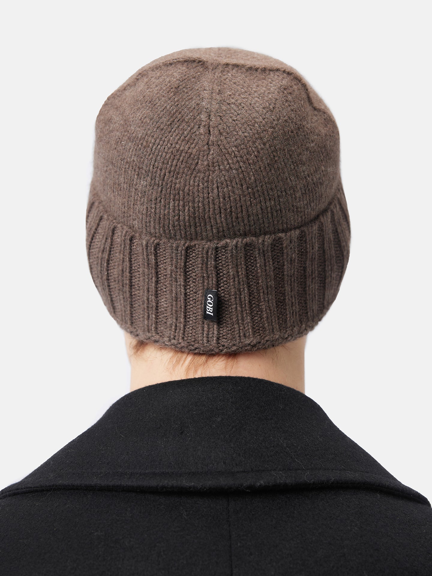 Cashmere Rib Knit Hat /Unisex/