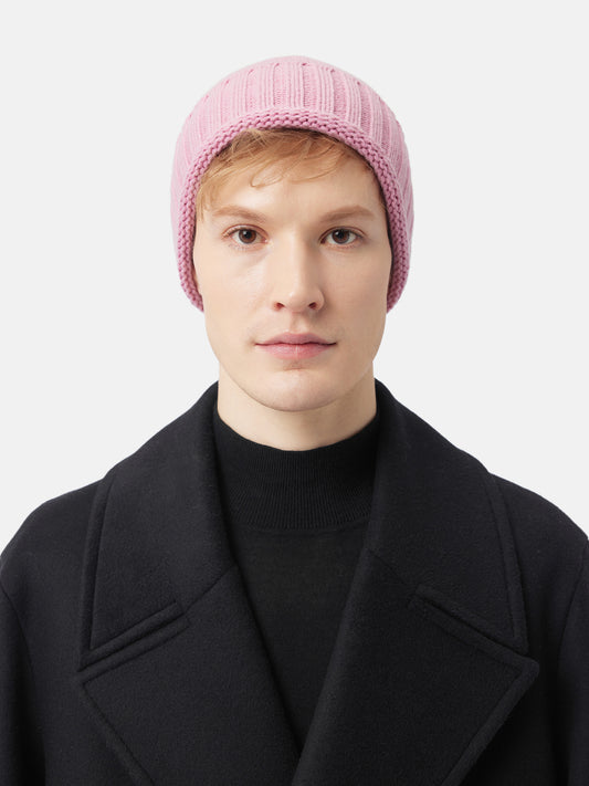 Cashmere Rib Knit Hat /Unisex/