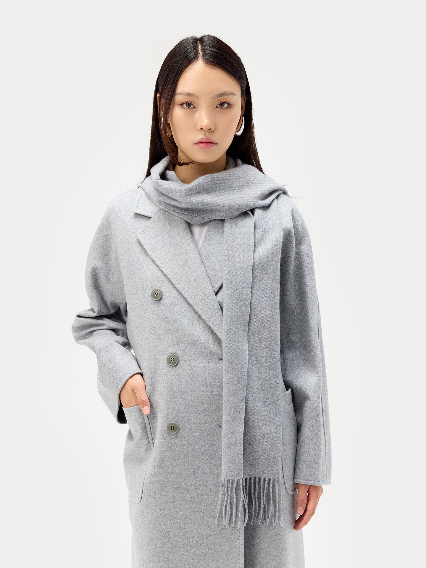 Women's Coat & Scarf Set